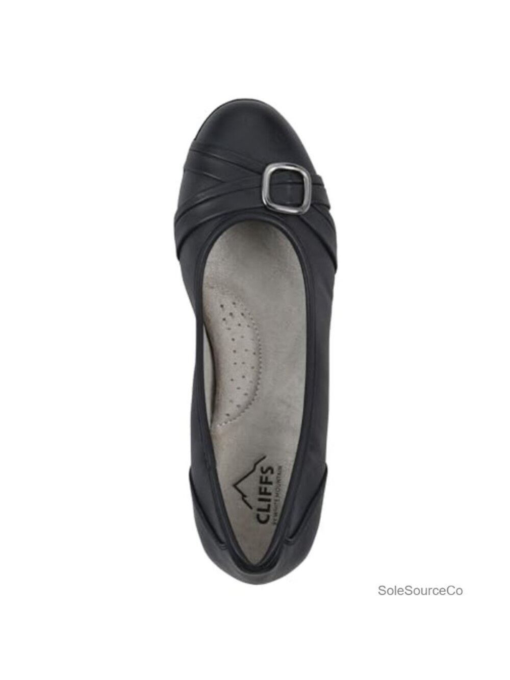 Cushioned Calming Ballet Flat With Criss Cross Metal Bit View 5
